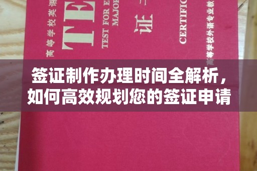 吕梁签证制作办理时间全解析，如何高效规划您的签证申请流程